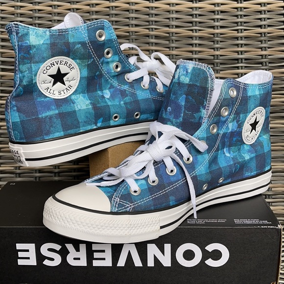 Converse Other - Converse Ctas Hi Blue Plaid/White/Black MEN`S